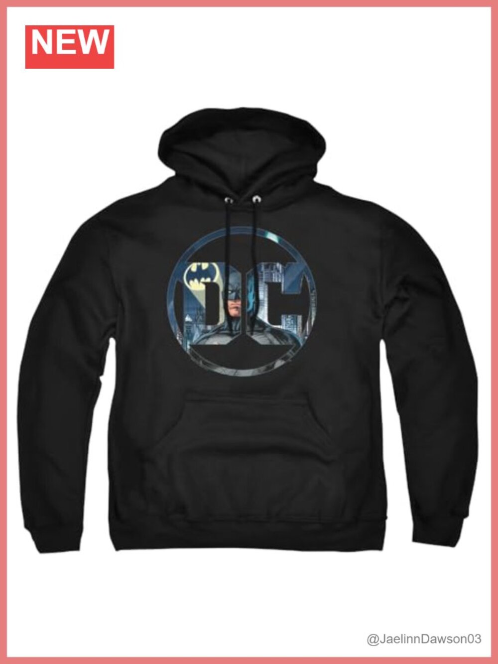 Batman Logo Pullover Hoodie Sweatshirt Unisex Adult Graphic